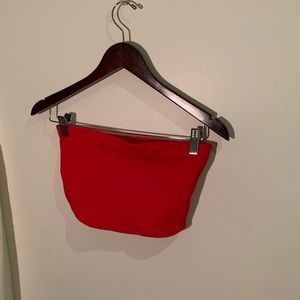H&M Divided red tube top size small.